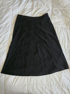 Christopher & Banks Black A-Line Skirt